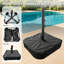 Parasol de patio rectangulaire de 15 pi avec lumières solaires, parasol de table de marché double face-2045596207