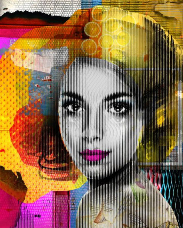 «Her I» par Elena Carlie - impression, Extérieur, H 50 po x l 40 po x P 1,5 po