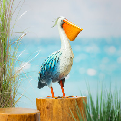 Pelican Metal Garden Statue