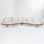Faro 3-piece Fabric Sectional Sofa In White