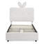 Lit rembourré en tissu avec lumière DEL et 4 tiroirs de rangement Boucle-1251111729-1251111742