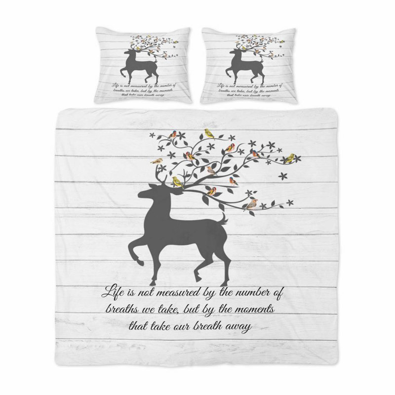 Polyester Duvet Cover, King Duvet Cover + 2 King Shams