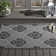 Tapis intérieur / extérieur gris clair / anthracite Arneshia