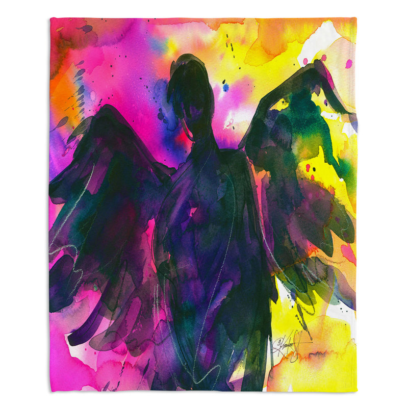 Couverture sherpa douce angel 21, l 68 po x L 80 po
