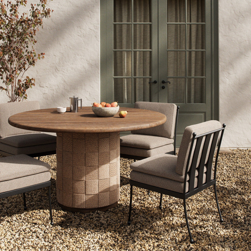 Brandt Outdoor Round Teak Dining Table