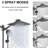 10" Rainfall Showerhead & 5-Setting Handheld Combo With 11" Adjustable Extension Arm-112457413