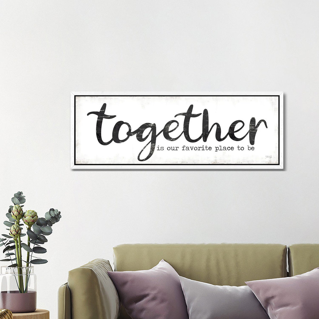 Together Is Our Favorite Place To Be by Marla Rae - Panoramic Print on Canvas