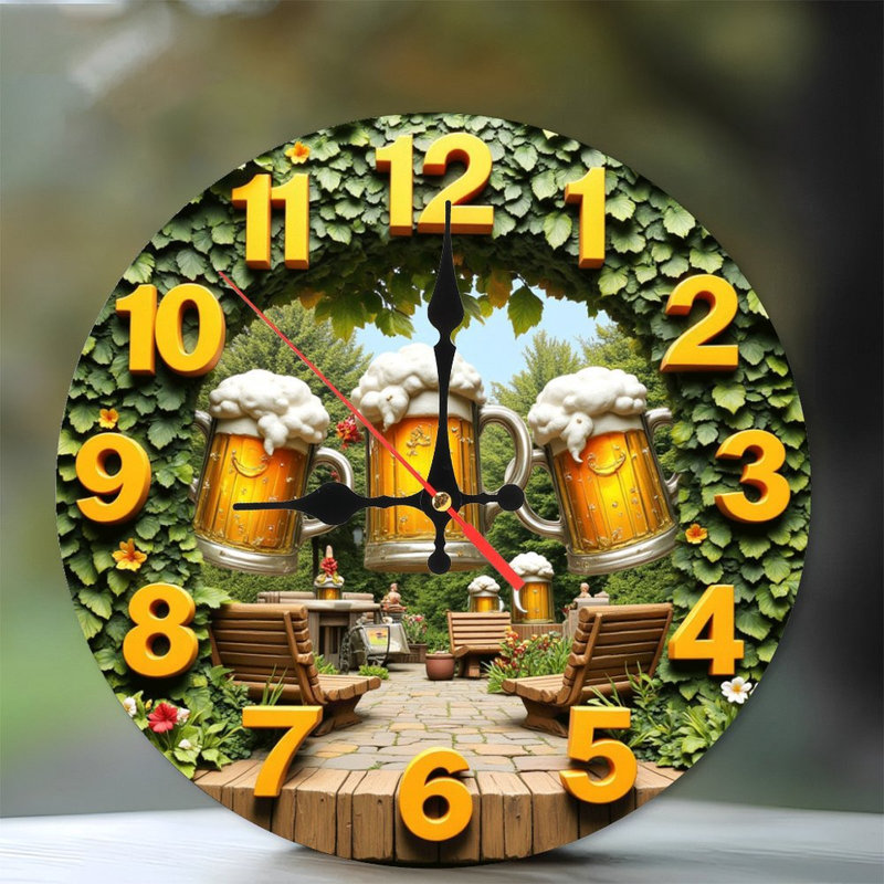 Scène de patio avec jardin à bière