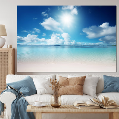 Sand and Blue Caribbean Sea II - Coastal Beach Wall Art