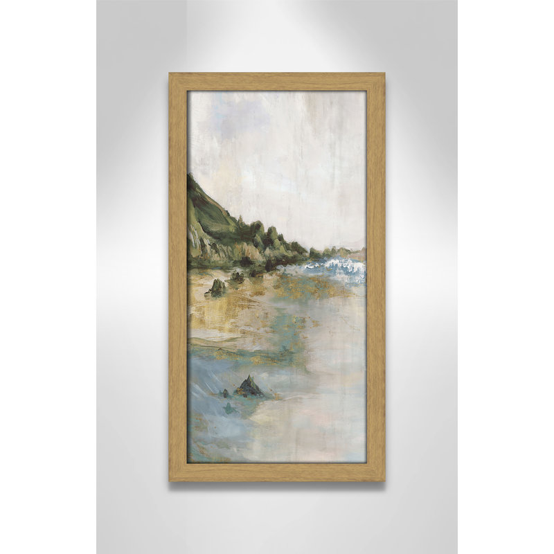 Impression «Tide’s Edge» par Casa Fine Arts, Reproduction encadrée sans passe-partout, H 17 po x l 9 po x P 0,75 po, Naturel