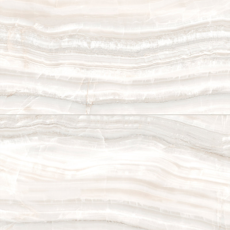 Selena onyx coupé 24 x 48 , Blanc