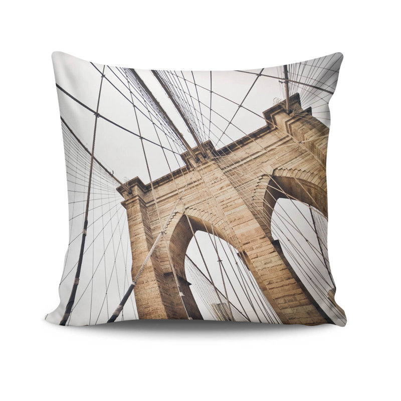 Decorative Cushion, 17.0 x 17.0 Inches, 50% Cotton / 50% Polyester, Machine Washable, Ironable, Silicone Filling, Concealed Zip Closure | Soft & Stylish Throw Pillow for Living Room, Bedroom, & Office Décor