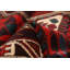 Tapis rouge Teimani 3 pi 1 po x 4 pi 10 po