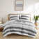 Blake Stripe Textured Print Microfiber Comforter Set