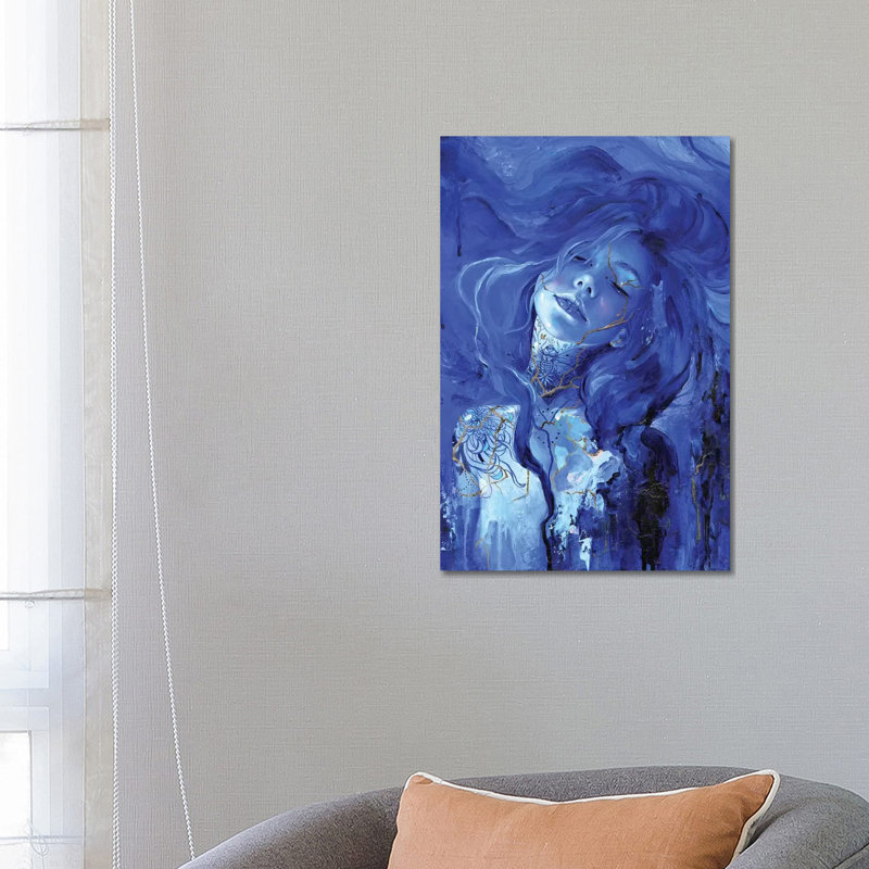 " Kintsugi " by Tanya Shatseva, Wrapped Canvas, No Matte, 26" H x 18" W x 1.5" D