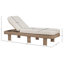 Chaise longue d'extérieur en oléfine beige Audiel-129907350