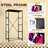 Bold Dresser for Bedroom with 4 Storage Drawers Contemporary Fashion Bold Animal Prints Intense Colors Dressers Chest of Drawers Steel Framed Fabric Closet Organizers for Dorm Entryway