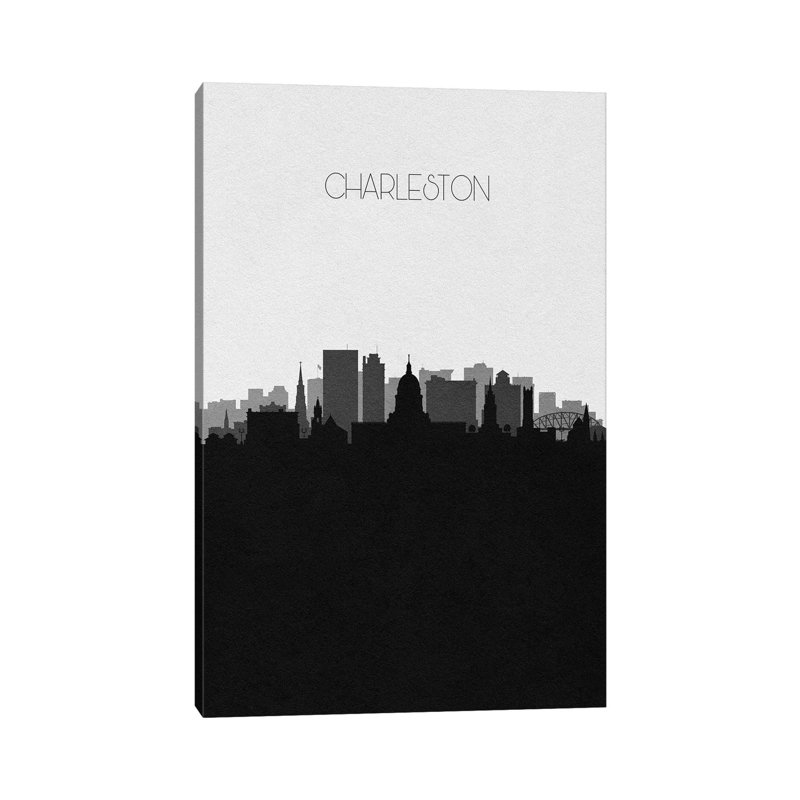 Charleston, West Virginia City Skyline by Ayse Deniz Akerman - Wrapped Canvas Gallery-Wrapped Canvas Giclée