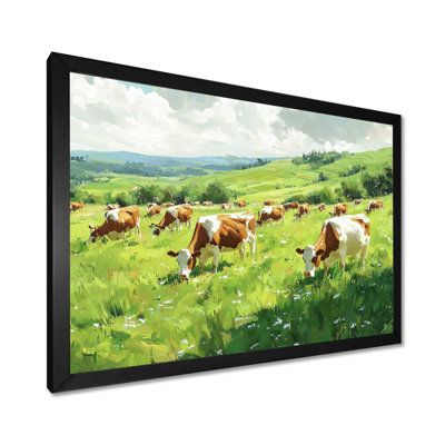 Cows In The Pasture - campagne grand art mural