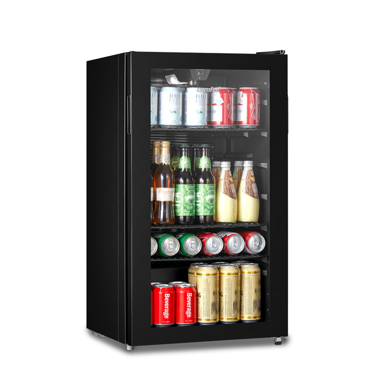 Living And Home 0.093m³ L Freestanding Mini Fridge with Freezer