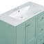 Meuble-lavabo moderne simple avec lavabo, chargement USB, 2 portes et 3 tiroirs-2119758471