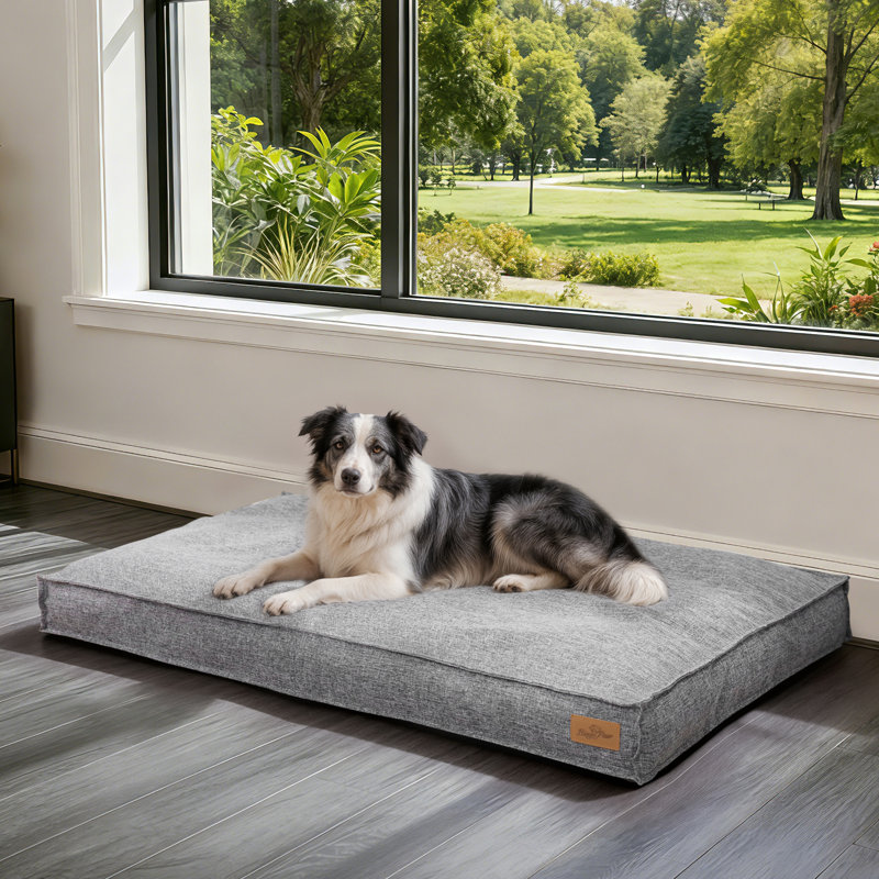 Pet Bed Firm Support Crate Mattress, Grey, Extra Large (12cm H x 118cm W x 89cm D)