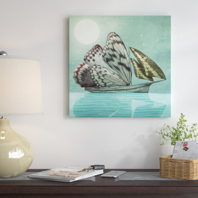 « the voyage », impression sur toile tendue, H 37 po x l 37 po x P 1,5 po