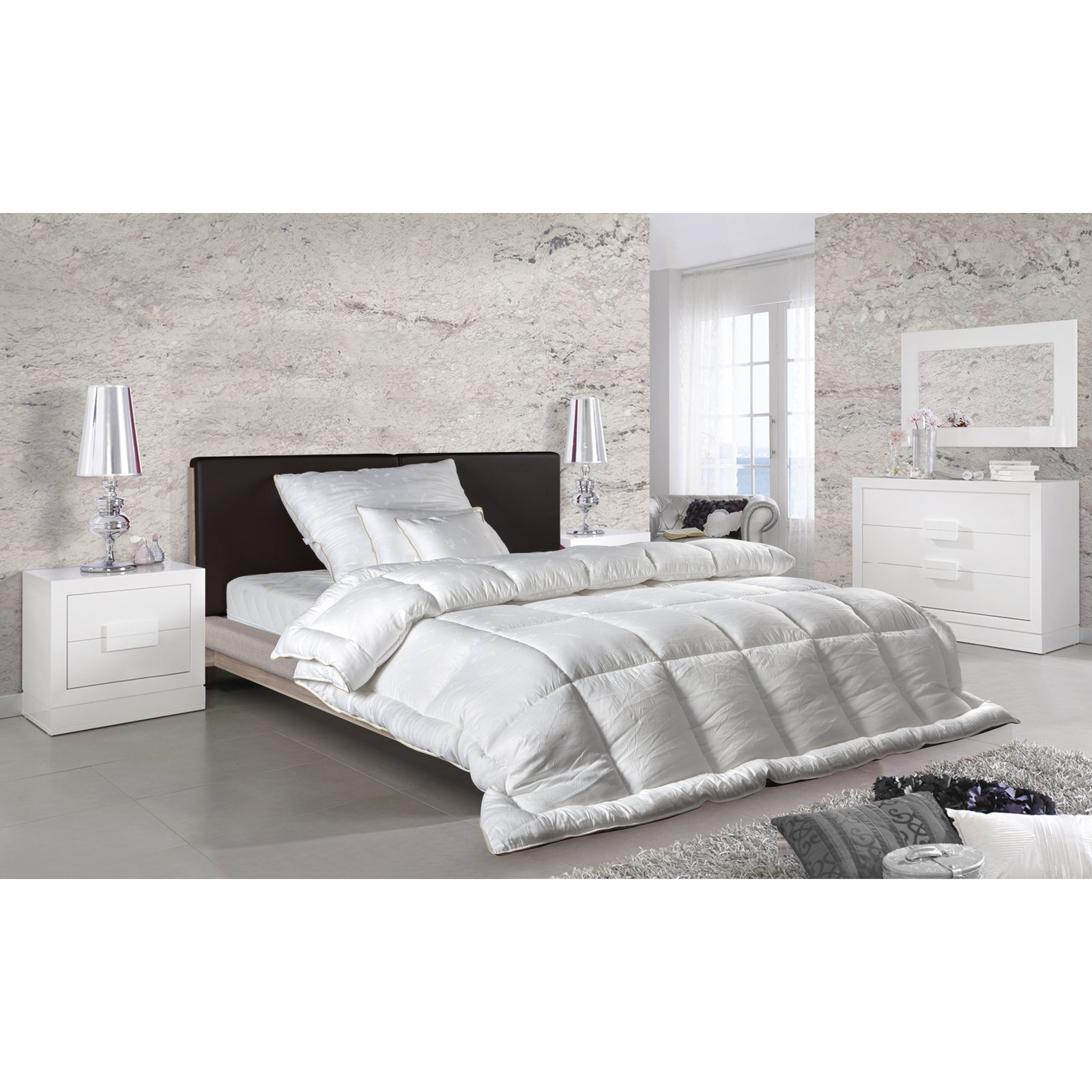 Abrahams Firm Down Pillow, King