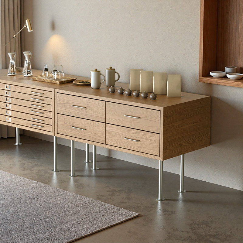 Buffet moderne en bois avec 4 tiroirs