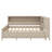Stylish  Wood Daybed With Convenient Storage Shelves And Drawers-600189423