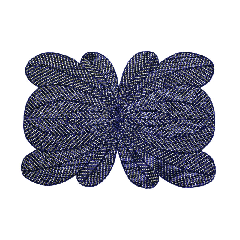 Peacock Placemat, Blue