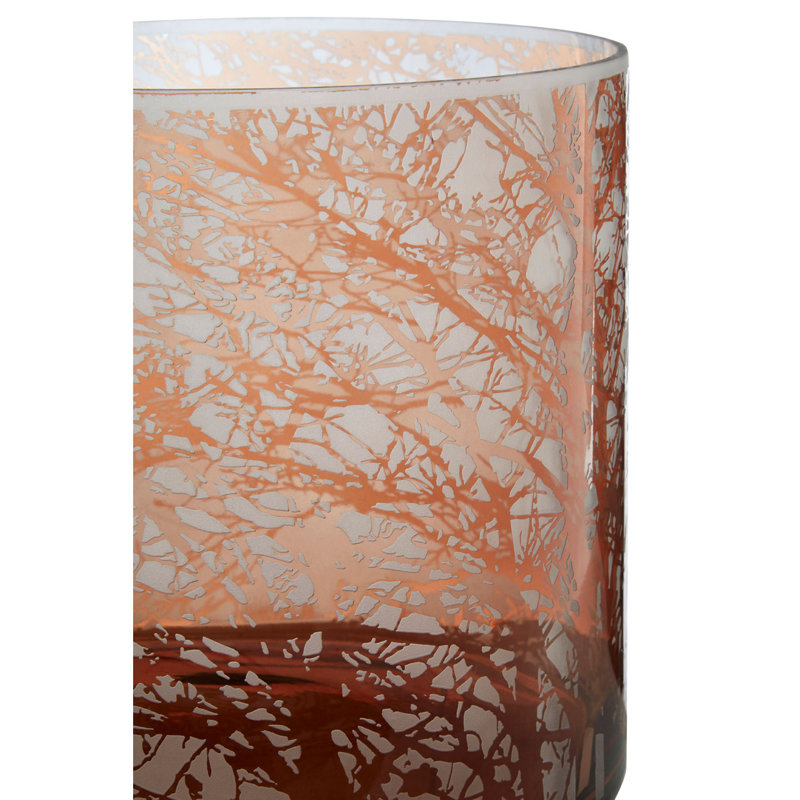 Glass Tabletop Hurricane, 29cm H x 29cm W x 29cm D