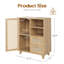Buffet en rotin avec tablette réglable, buffet avec tiroirs pour le salon, la cuisine, le vestibule-2034195920