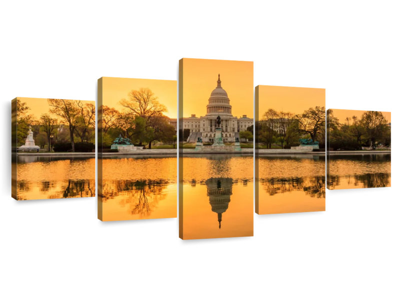 Coucher de soleil au Capitole des États-Unis