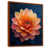 Toile avec cadre flottant brun