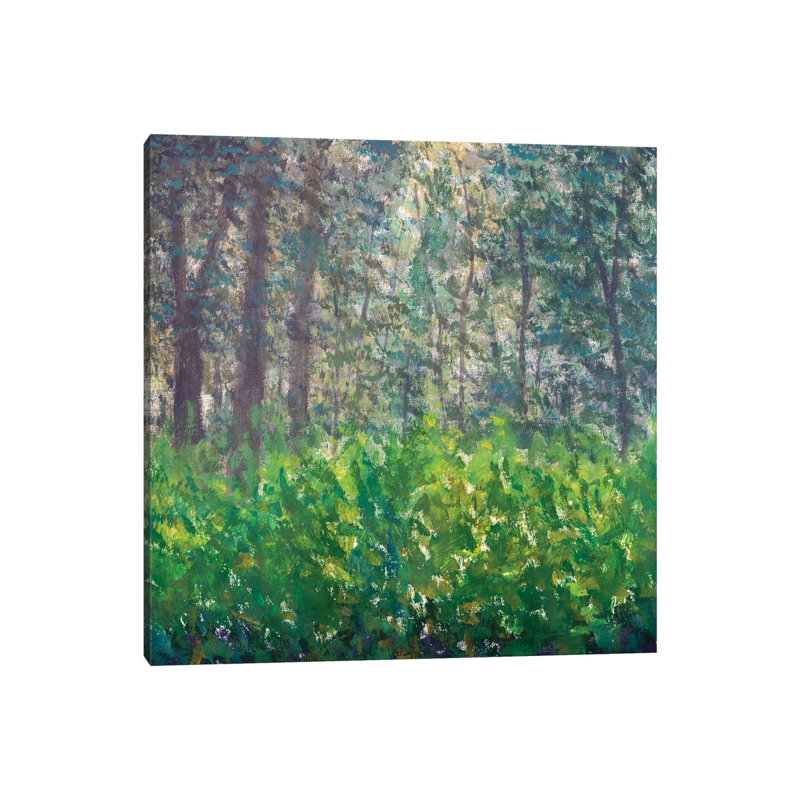 Abstract Green Forest by Valery Rybakow - Wrapped Canvas Gallery-Wrapped Canvas Giclée, 30.48 cm H x 30.48 cm W
