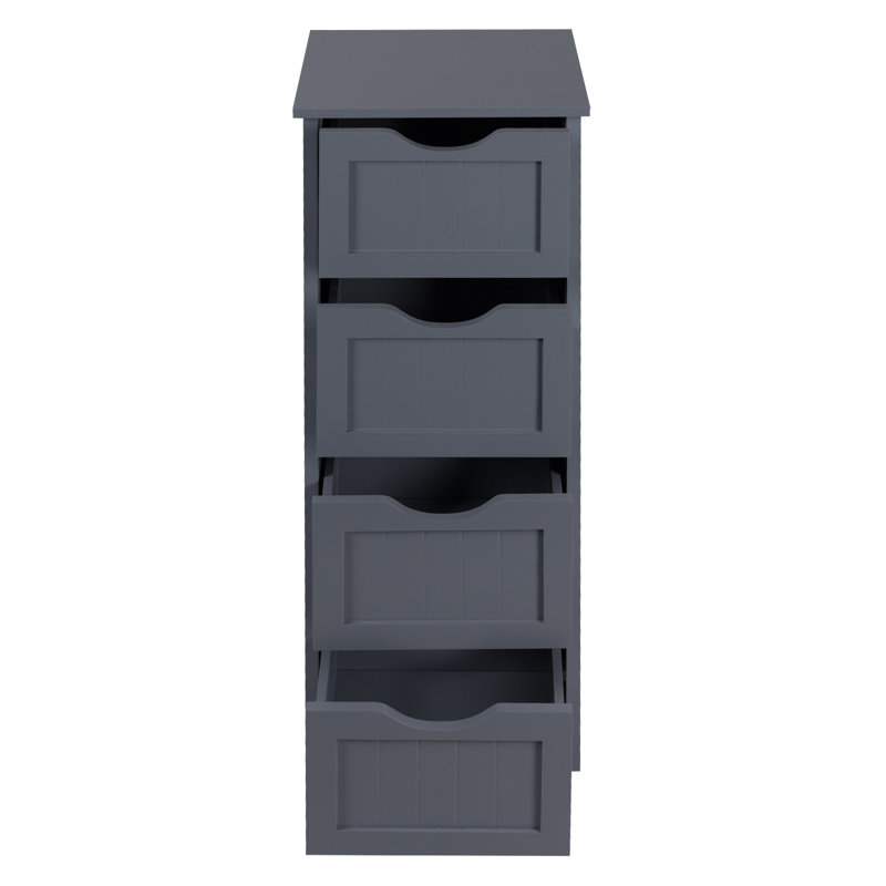 Eldersburg Freestanding Bathroom Shelves, Grey