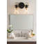 Luminaire de salle de bain à deux lumières Easton avec abat-jour en verre granuleux transparent Easton-60647189