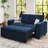 Shavera Velvet Modular Sectional Loveseat Sleeper Sofa With Pull Out Couch Bed For Living Room Apartment-662609893