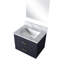 Meuble-lavabo simple bleu - 24 po L 18 po x P 18 po Comptoir en acrylique et miroir-1912171417-1912171422