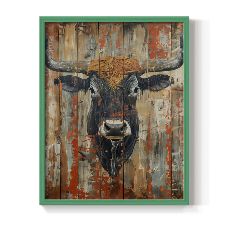 " ANIMALS Series DVII ", Green, 30" H x 24" W
