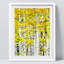 «White Yellow Birch Tree Leaf Spring Autumn Forest» sur papier-98266028-98266029