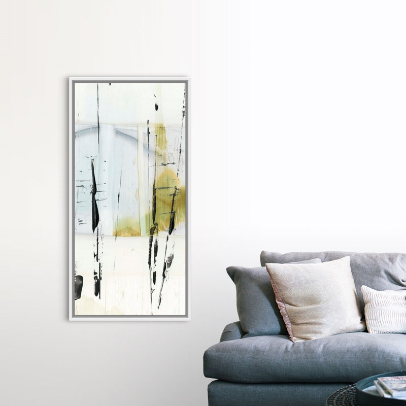Art mural sur toile Bamboo Marsh I, H 60 po x l 30 po x P 1,75 po, Toile avec cadre blanc