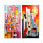 Théâtres Sunrise De Stijl - ensemble de 2 décorations murales de théâtres-1500811299-1500811358