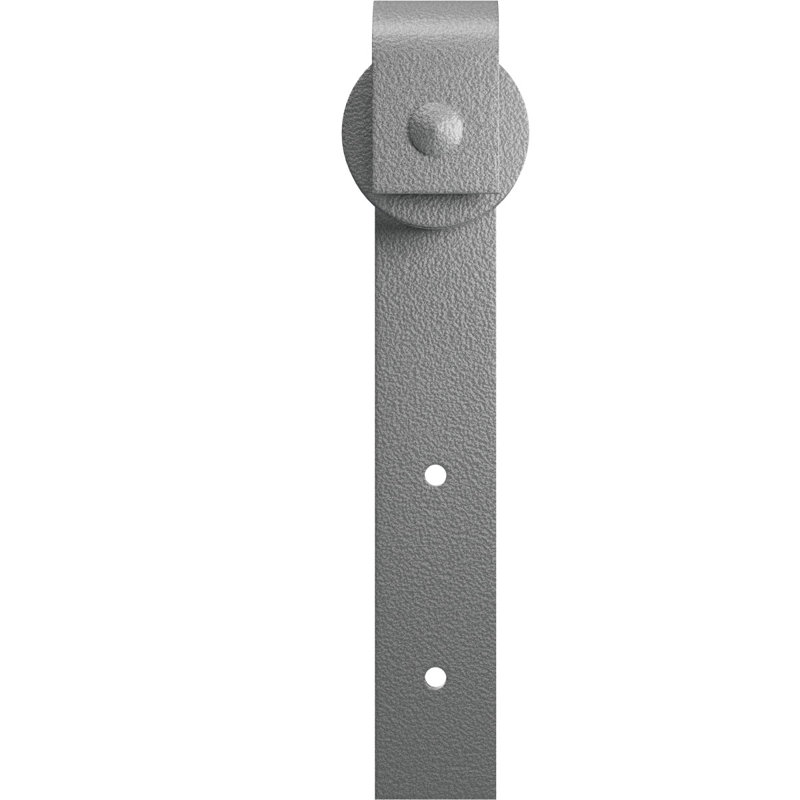 Ensemble de quincaillerie de porte de grange simple standard Premium J-Strap Roller Hanger, PC chrome