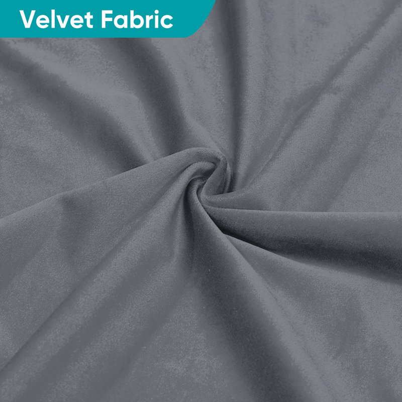 Canapé modulaire velours capitonné modulaire, gris foncé, Gris foncé