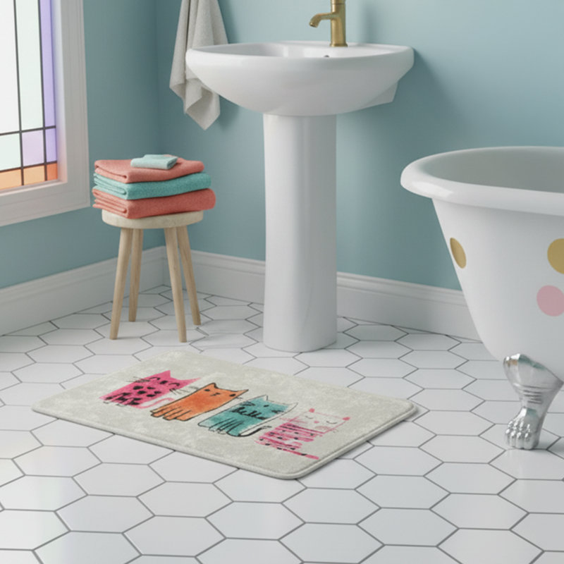 Tapis pour salle de bain Melique