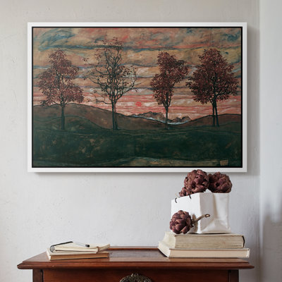 Four Trees (Vier Bäume), 1917-Egon Schiele-Framed Gallery Wrapped Canvas