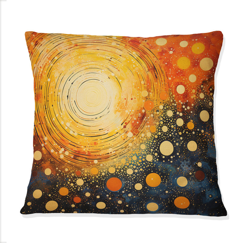 Coussin Fiery Fusion I - Abstract Collages