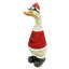 Noël canard de Noël en chandail rouge et chapeau statuaire